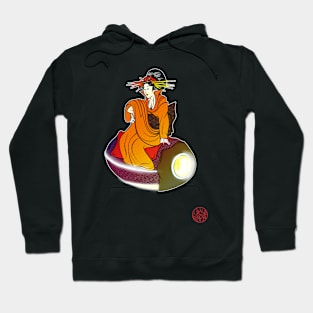 Bijinga - Woman on a flying vehicle Hoodie